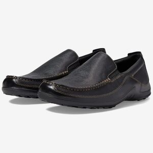 Cole Haan Black Leather Slip-On Loafers